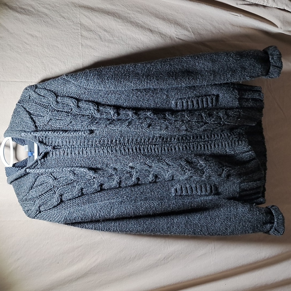 Men's zip up sweater jacket with hood